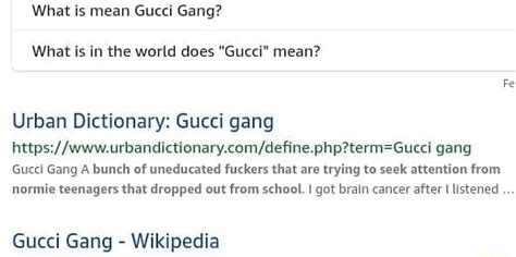 gucci gang definition|what does gucci gang mean.